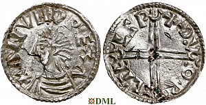 Денарий, Швеция, Anund (Jakob) Olofsson (1022-1050), м.д. Sigtuna, Malmer -