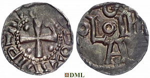 Денарий, Германия, Саксония, Anonymous bishop, м.д. Soest, Dbg. 