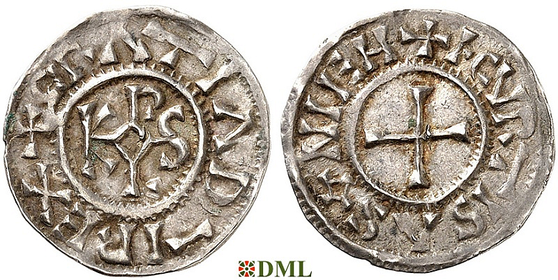 Денье, Каролинги, Charles le Chauve (840-877), м.д. Courgeon, Depeyrot 375