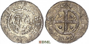 Денарий, Германия, Франкония, Anonymous bishop, м.д. Fritzlar, Dbg. 1656