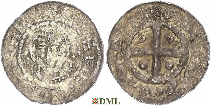Денарий, Германия, Франкония, Anonymous bishop, м.д. Fritzlar, Dbg. 1656