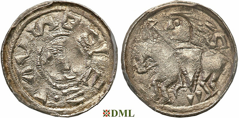 Денарий, Польша, Bolesław II (1058-1080)