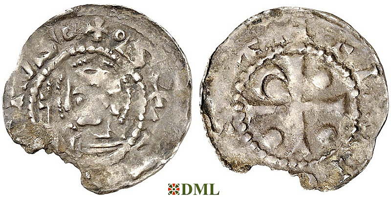 Денарий, Германия, Франкония, Heinrich IV (1056-1084), м.д. Worms, Dbg. 1647