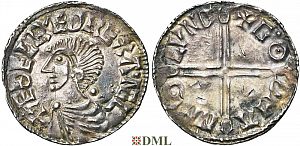 Денарий, Англия, Æthelred II (978-1016), м.д. London монетарий Godman, North 774