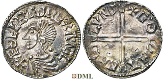 Денарий, Англия, Æthelred II (978-1016), м.д. London монетарий Godman, North 774