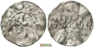 Денарий, Германия, Нижняя Лотарингия, Otto I-II (980-1000), м.д. Brussel, Ilisch 2014, 22.3