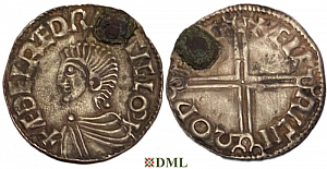 Денарий, Англия, Æthelred II (978-1016), м.д. Wallingford, монетарий Ælfric, North 774