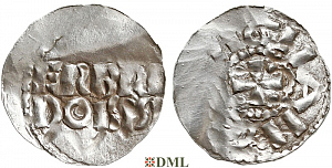 Денарий, Германия, Нижняя Лотарингия, Gf. Wichmann III (994-1016), unknown mints, Ilisch 2000, 20.2
