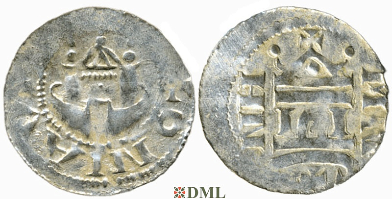 Денарий, Германия, Нижняя Лотарингия, Anonymous bishop, м.д. Koln, Dbg 373