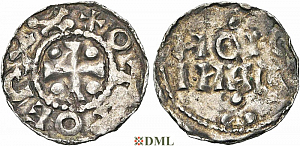 Денарий, Германия, Нижняя Лотарингия, Otto I (936-962), м.д. Huy, Ilisch 2014, 33.2