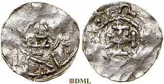 Денарий, Германия, Heinrich II (1002-1014)  или Otto III (996-1002), м.д. Konstanz, Dbg 1838