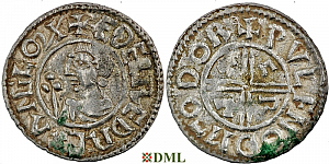 Денарий, Англия, Æthelred II (978-1016), м.д. Dorchester, монетарий Wulfnoth, North 770