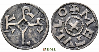Обол, Каролинги, Charles le Chauve (840-877), м.д. Melle, Depeyrot 606B
