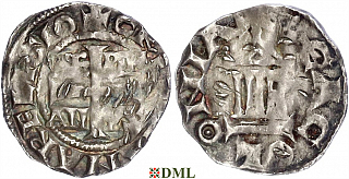 Денарий, Германия, Нижняя Лотарингия, Konrad II (1027-1039), Hermann II (1036-1056), м.д. Koln, Dbg. 387