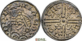 Денарий, Англия, Harold I (1035-1040), м.д. Nottingham, монетарий Sægrim, North 803