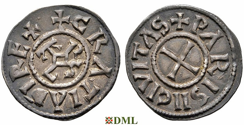 Денье, Каролинги, Charles le Chauve (840-877), м.д. Paris, Depeyrot 763