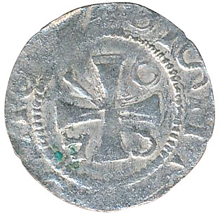 Денарий, Германия, Саксония, Anonymous bishop, м.д. Gittelde, Dbg. 1220