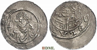 Денарий, Германия, Саксония, Hartwig (1079-1102), м.д. Gittelde, Dbg. 688