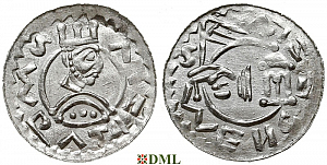 Денарий, Чехия, Богемия,  Vratislav II (1061-1092), Šmerda 1996, 165a