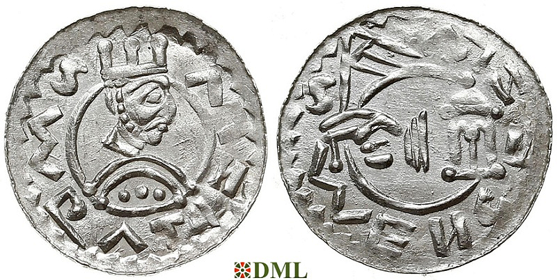 Денарий, Чехия, Богемия,  Vratislav II (1061-1092), Šmerda 1996, 165a