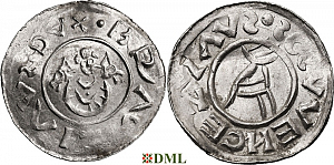 Денарий, Чехия, Богемия, Břetislav I (1037-1055), Šmerda 1996, 151