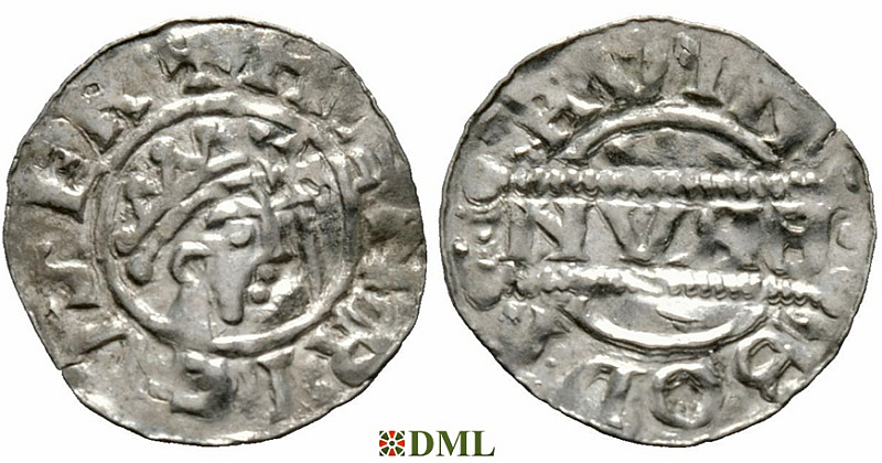 Денарий, Германия, Нижняя Лотарингия, Bruno III (1050-1057), м.д. Bolsward, Ilisch 2000, 21.25