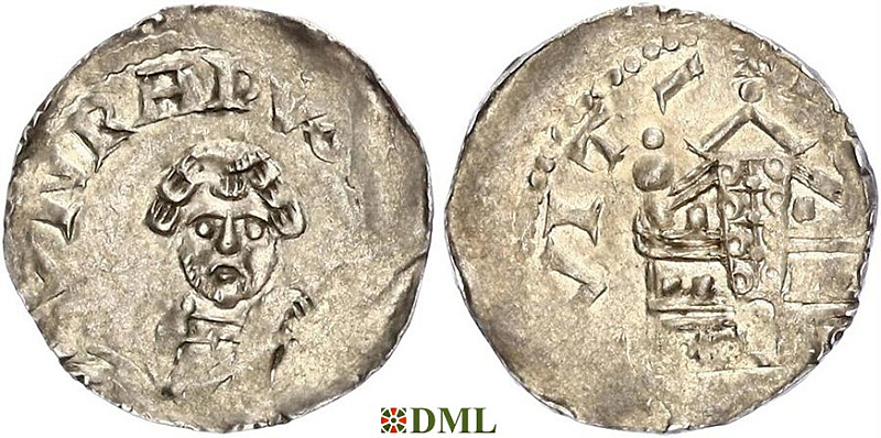 Денарий, Германия, Франкония, Konrad I (1056-1060), м.д. Speyer, Dbg. 839