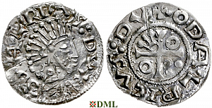 Денарий, Чехия, Богемия, Oldřich (1012-1034), м.д. Praga, Šmerda 129a