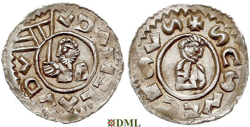 Денарий, Чехия, Богемия, Vratislav II (1061-1092), Šmerda 1996, 158