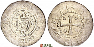 Денарий, Германия, Нижняя Лотарингия, Hermann (1059-1074), м.д. Jever, Dbg. 597