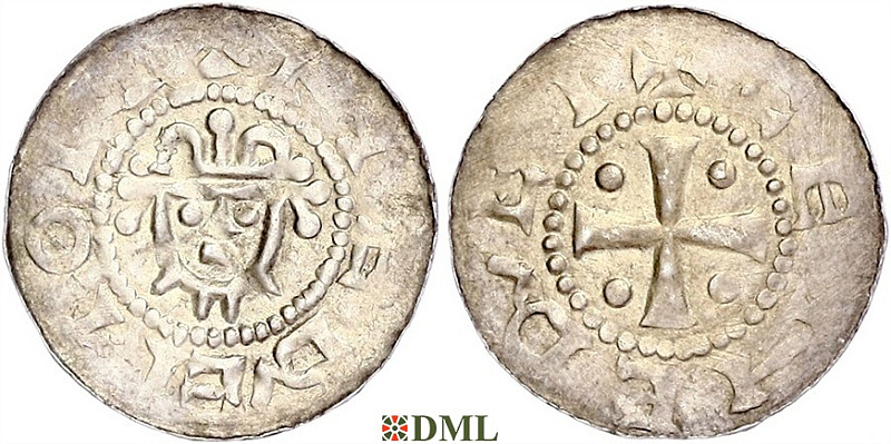 Денарий, Германия, Нижняя Лотарингия, Hermann (1059-1074), м.д. Jever, Dbg. 597