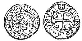 Денарий, Германия, Саксония, Bruno (1037-1055), м.д. Minden, Dbg. 728 