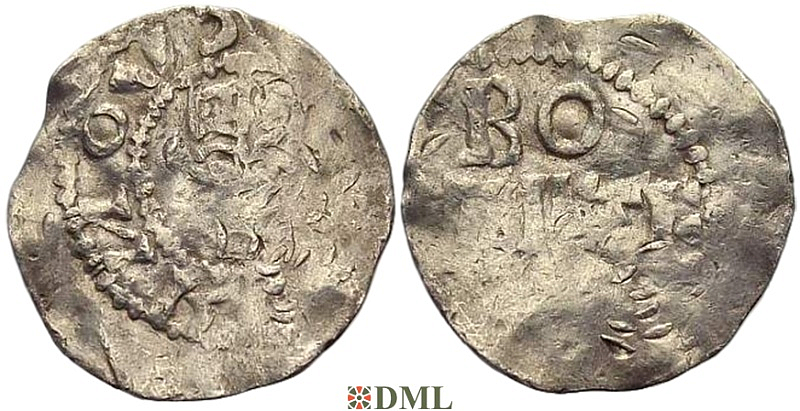 Денарий, Германия, Нижняя Лотарингия, Konrad II (1024-1039), м.д. Tiel, Ilisch 2000, 3.11