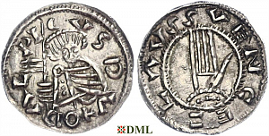 Денарий, Чехия, Богемия, Oldřich (1012-1034), м.д. Praga, Šmerda 132
