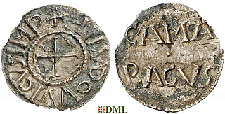 Денье, Каролинги, Louis le Pieux (814-840), м.д. Cambrai, Depeyrot 230