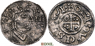 Денарий, Германия, Бавария, Heinrich II (1002-1024), м.д. Regensburg, монетарий IZO, Hahn 1976, 29c4