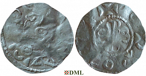 Денарий, Германия, Нижняя Лотарингия, Otto III (983-1002), м.д. Nijmegen-Tiel, Ilisch 2000, 8.9