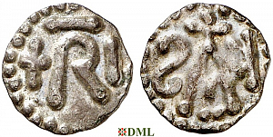 Денье, Каролинги, Pepin le Bref (752-768), м.д. Chelles, Depeyrot 310
