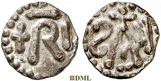 Денье, Каролинги, Pepin le Bref (752-768), м.д. Chelles, Depeyrot 310