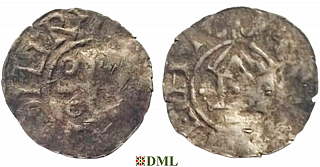 Денарий, Германия, Саксония, Otto III (983-1002), м.д. Goslar, type OAP