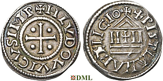 Денье, Каролинги, Louis le Pieux (814-840), Unknown mints, Depeyrot 1179