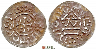 Денарий, Германия, Бавария, Heinrich II (1002-1014), м.д. Regensburg, монетарий ?, Hahn 1976, 27j1