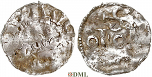Денарий, Германия, Нижняя Лотарингия, Otto I (962-973) или Otto II (973-983), м.д. Koln, Dbg. 333