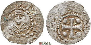 Денарий, Германия, Франкония, EB. Willigis (975-1011), м.д. Mainz, Dbg. 801