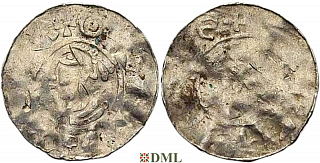 Денарий, Германия, Саксония, Udo I (1034-1057), м.д. Stade, Dbg. 1611