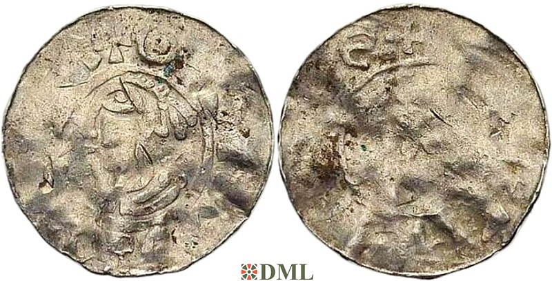 Денарий, Германия, Саксония, Udo I (1034-1057), м.д. Stade, Dbg. 1611