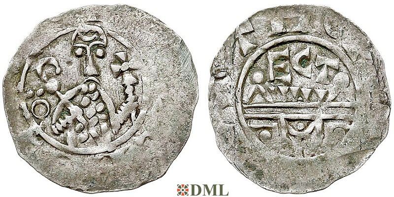 Денарий, Германия, Нижняя Лотарингия, B. Wilhelm (1054-1076), м.д. Utrecht, Ilisch 2000, 10.11