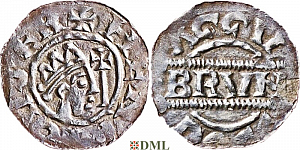 Денарий, Германия, Нижняя Лотарингия, Bruno III (1050-1057), м.д. Dokkum, Ilisch 2000, 21.19