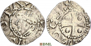Денарий, Германия, Саксония, Heinrich II (1002-1024), м.д. Dortmund, Dbg. 749