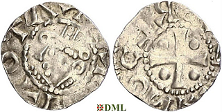 Денарий, Германия, Саксония, Heinrich II (1002-1024), м.д. Dortmund, Dbg. 749